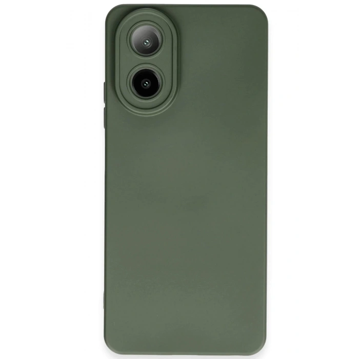 Newface Oppo A38 Kılıf Nano içi Kadife Silikon - Koyu Yeşil