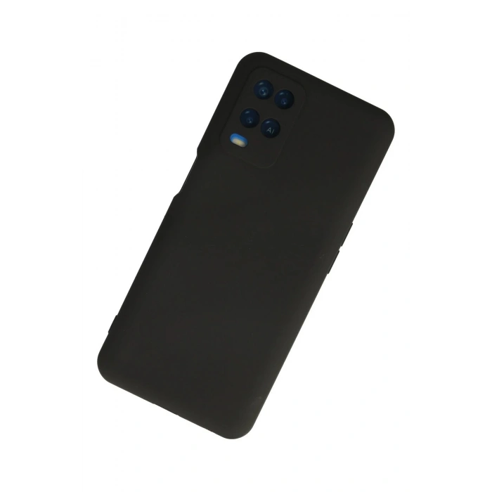 Newface Oppo A54 4G Kılıf Nano içi Kadife Silikon - Siyah