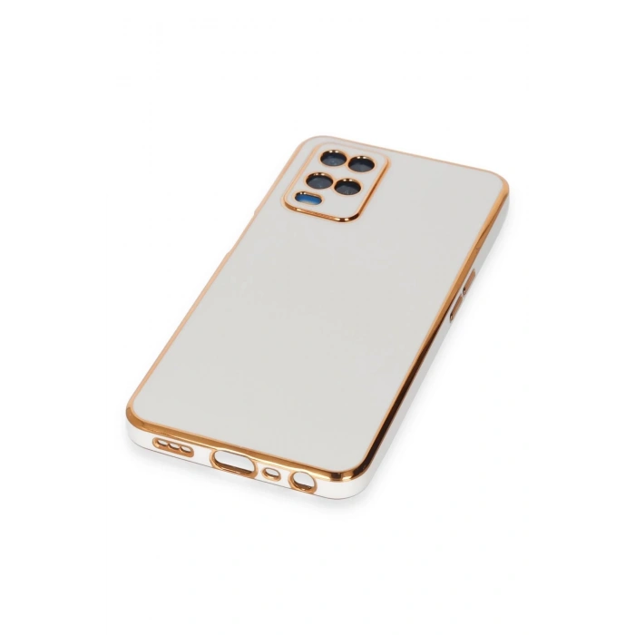 Newface Oppo A54 4G Kılıf Volet Silikon - Beyaz