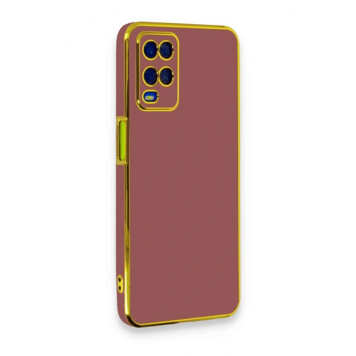 Newface Oppo A54 4G Kılıf Volet Silikon - Kırmızı