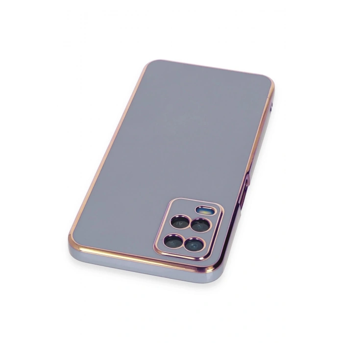 Newface Oppo A54 4G Kılıf Volet Silikon - Mavi