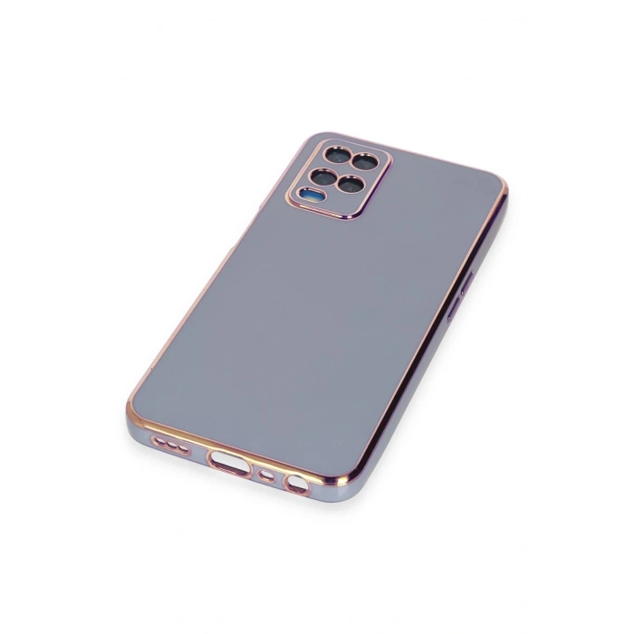 Newface Oppo A54 4G Kılıf Volet Silikon - Mavi