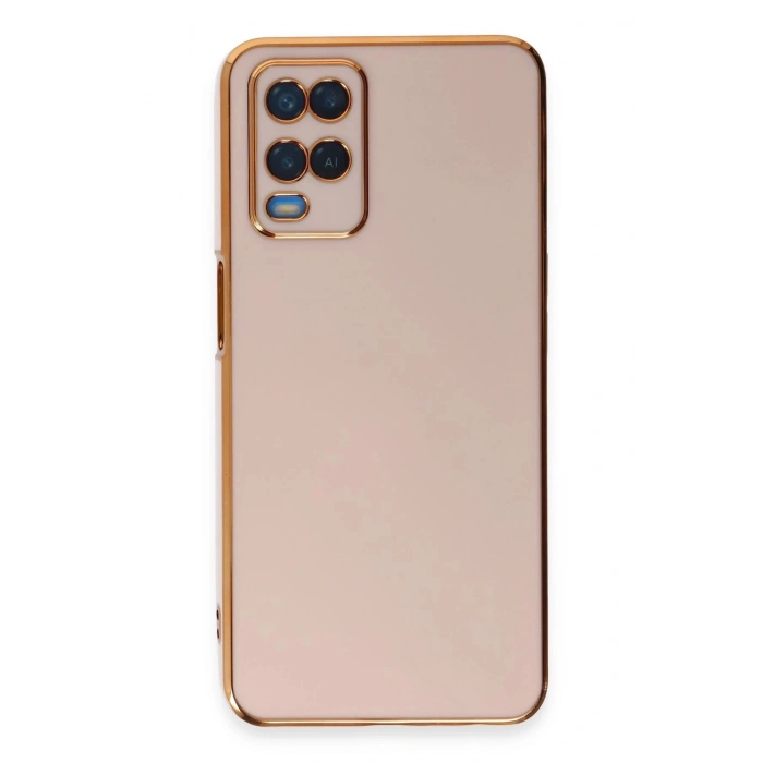 Newface Oppo A54 4G Kılıf Volet Silikon - Pembe