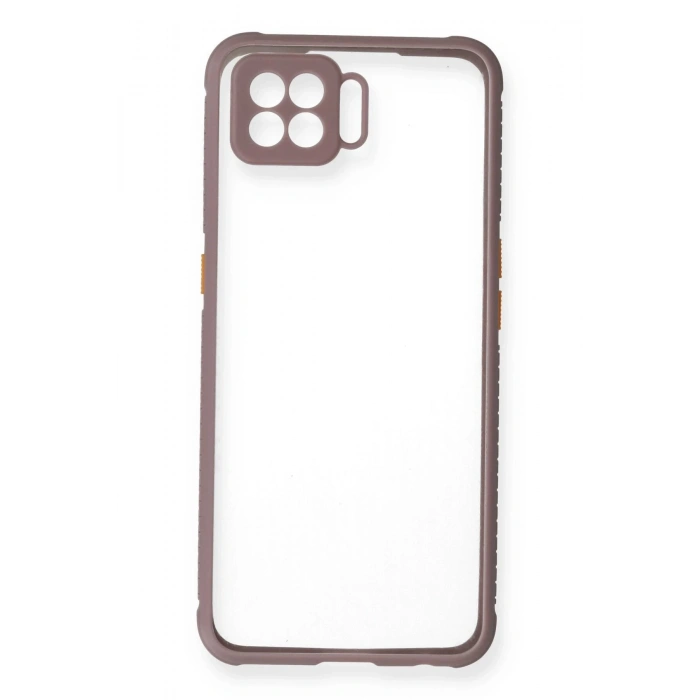 Newface Oppo A73 Kılıf Miami Şeffaf Silikon - Açık Mor