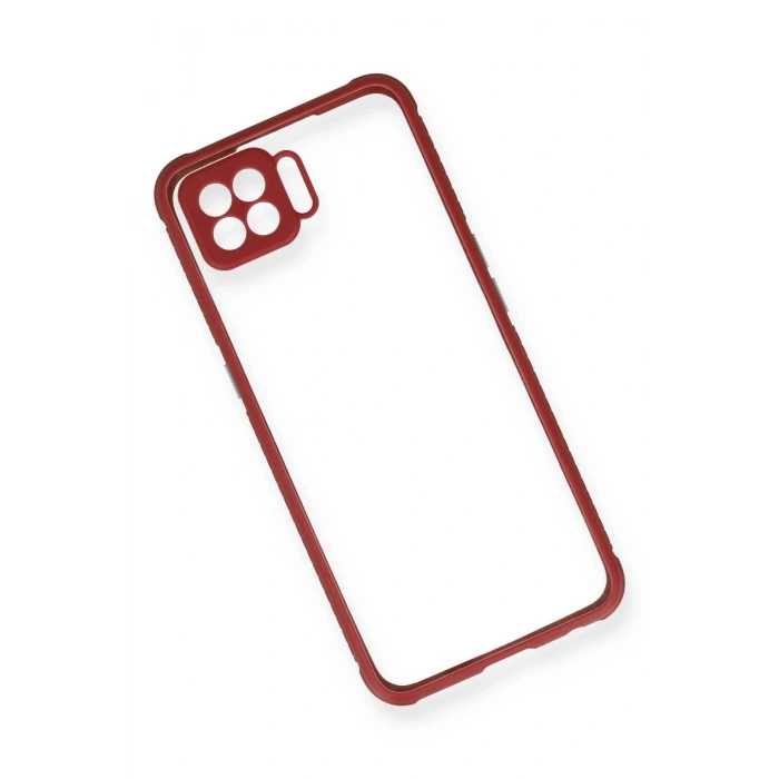 Newface Oppo A73 Kılıf Miami Şeffaf Silikon - Fuşya