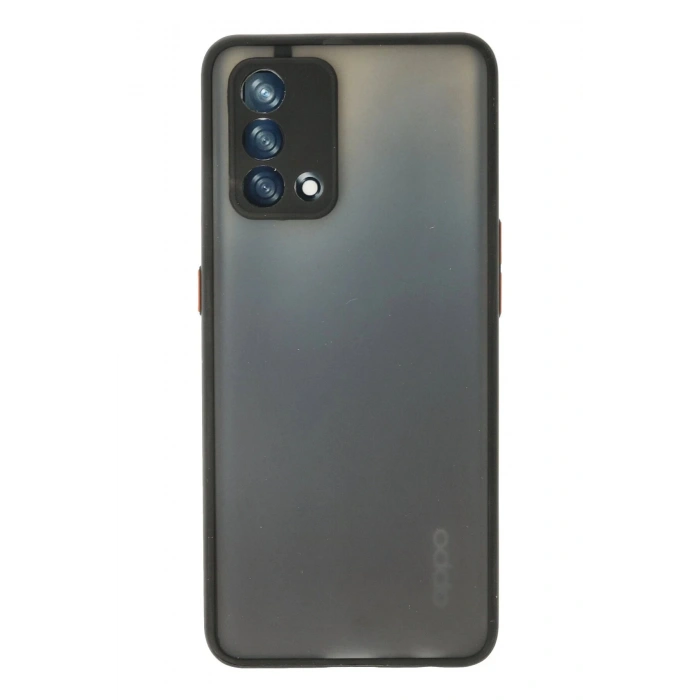 Newface Oppo A74 4G Kılıf Montreal Silikon Kapak - Siyah