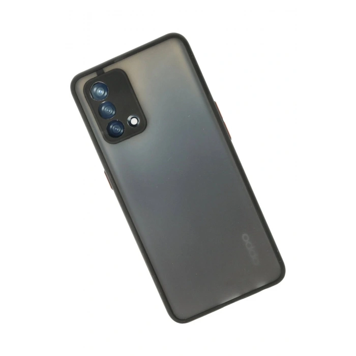 Newface Oppo A74 4G Kılıf Montreal Silikon Kapak - Siyah