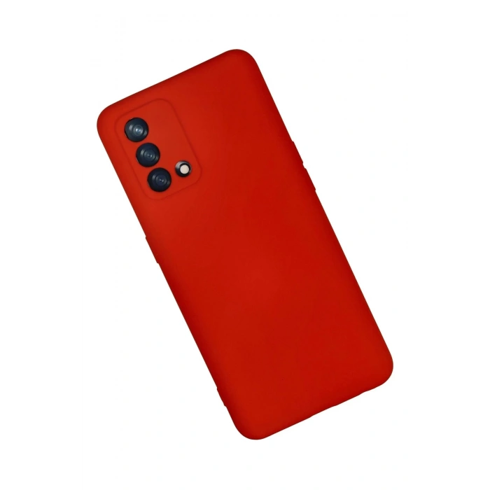 Newface Oppo A74 4G Kılıf Nano içi Kadife Silikon - Kırmızı