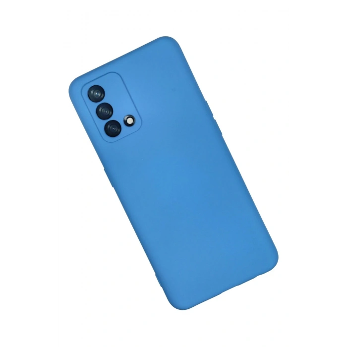 Newface Oppo A74 4G Kılıf Nano içi Kadife Silikon - Mavi