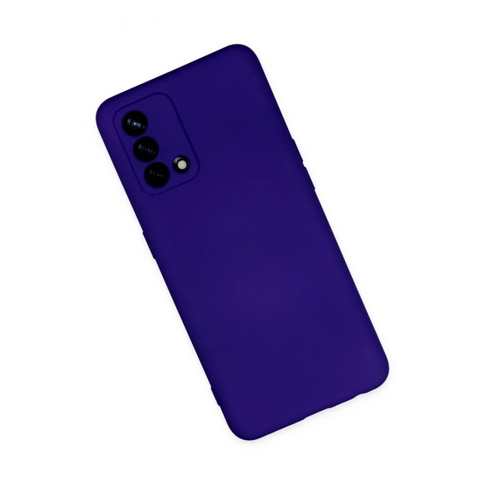 Newface Oppo A74 4G Kılıf Nano içi Kadife Silikon - Mor