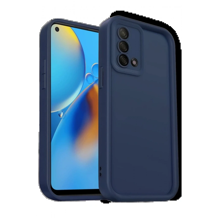 Newface Oppo A74 4G Kılıf Viera Silikon - Lacivert