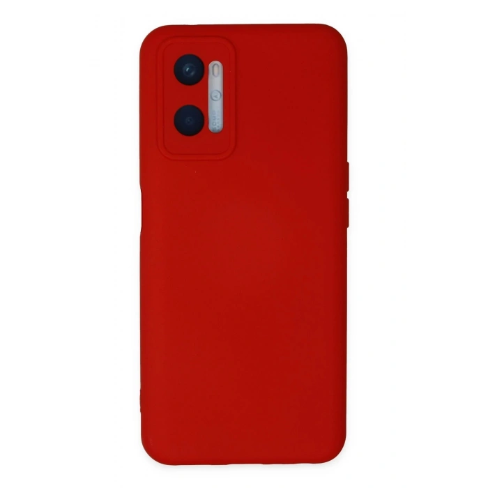 Newface Oppo A96 Kılıf Nano içi Kadife Silikon - Kırmızı