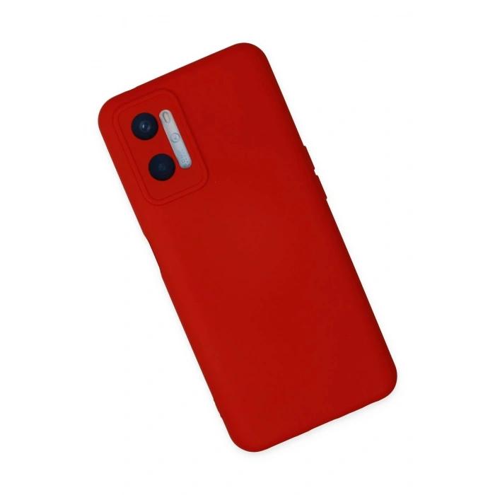 Newface Oppo A96 Kılıf Nano içi Kadife Silikon - Kırmızı
