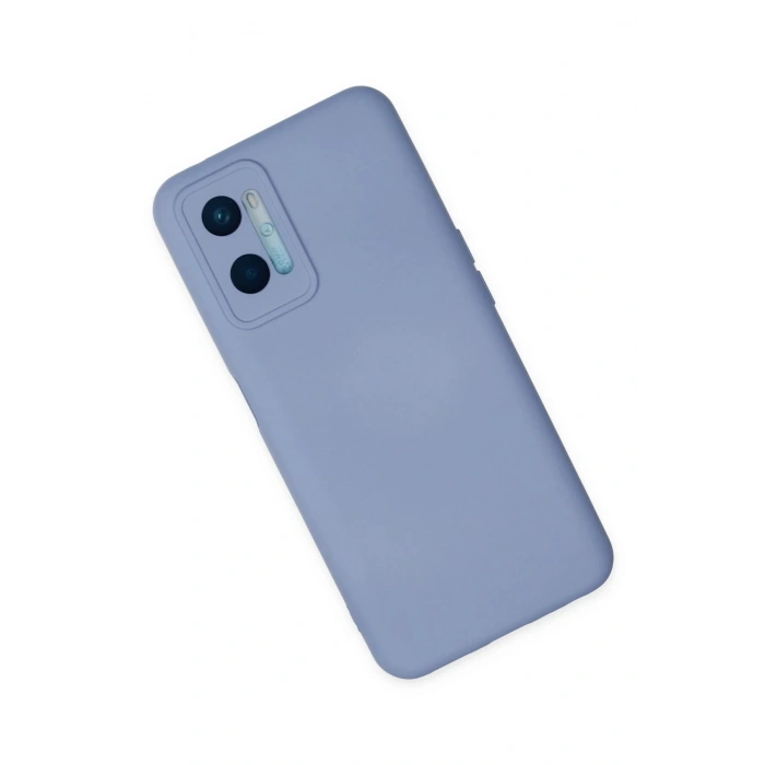Newface Oppo A96 Kılıf Nano içi Kadife Silikon - Lila
