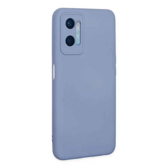 Newface Oppo A96 Kılıf Nano içi Kadife Silikon - Lila