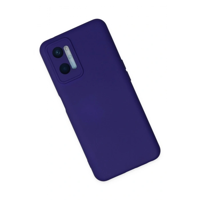 Newface Oppo A96 Kılıf Nano içi Kadife Silikon - Mor