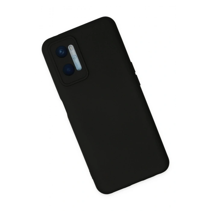 Newface Oppo A96 Kılıf Nano içi Kadife Silikon - Siyah