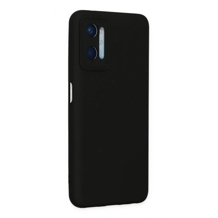 Newface Oppo A96 Kılıf Nano içi Kadife Silikon - Siyah