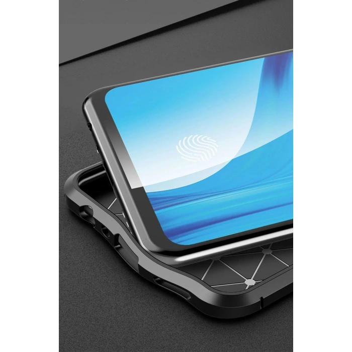 Newface Oppo Reno 4 Lite Kılıf Auto Focus Kapak - Siyah