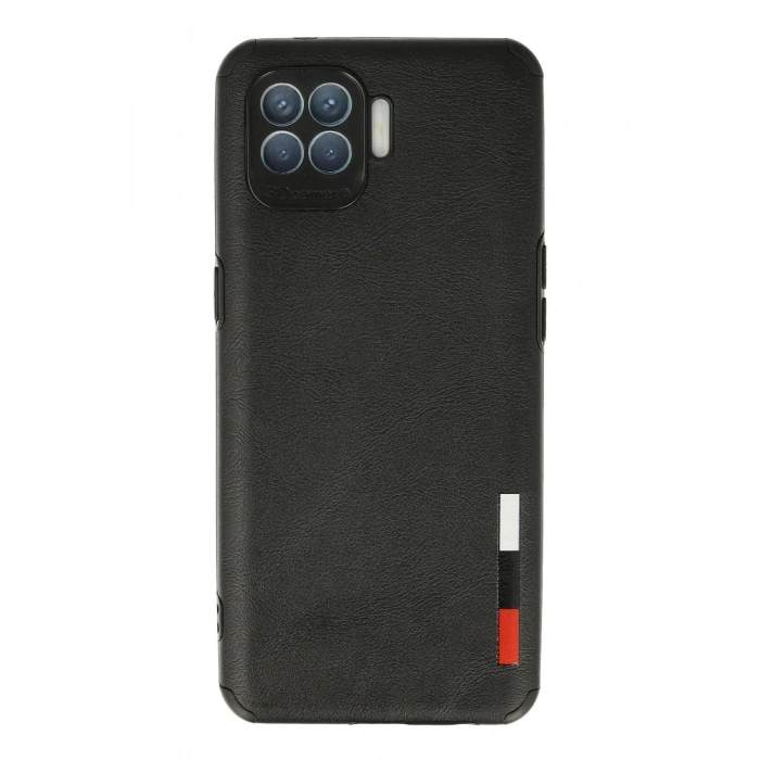 Newface Oppo Reno 4 Lite Kılıf Loop Deri Silikon - Siyah