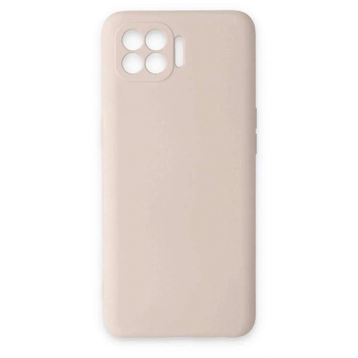 Newface Oppo Reno 4 Lite Kılıf Nano içi Kadife Silikon - Pudra