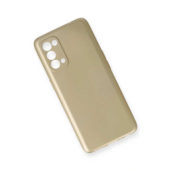 Newface Oppo Reno 5 Kılıf First Silikon - Gold