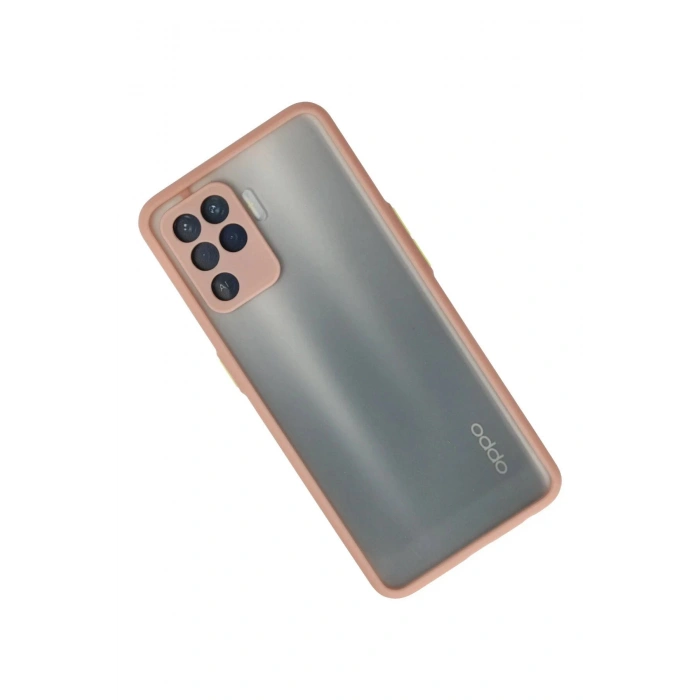 Newface Oppo Reno 5 Lite Kılıf Montreal Silikon Kapak - Pembe