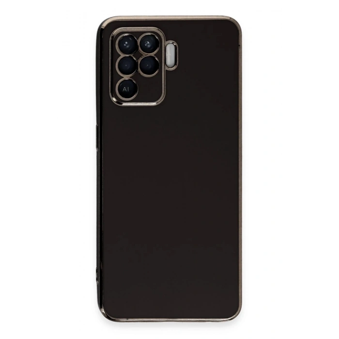 Newface Oppo Reno 5 Lite Kılıf Volet Silikon - Siyah