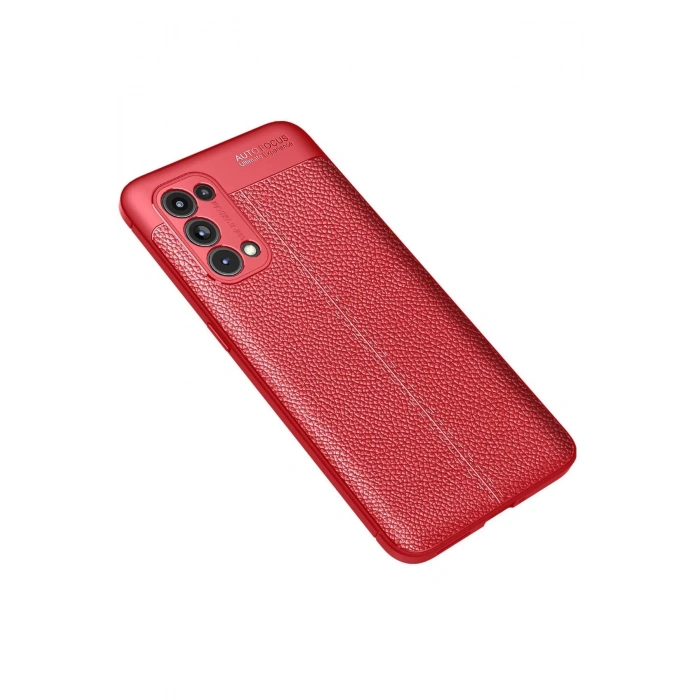 Newface Oppo Reno 5 Pro Kılıf Auto Focus Kapak - Kırmızı