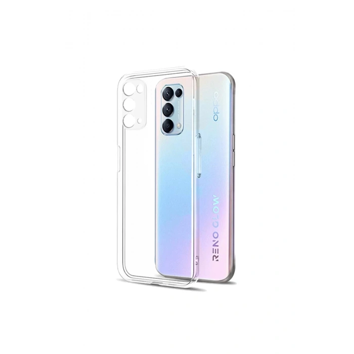 Newface Oppo Reno 5 Pro Kılıf Lüx Şeffaf Silikon