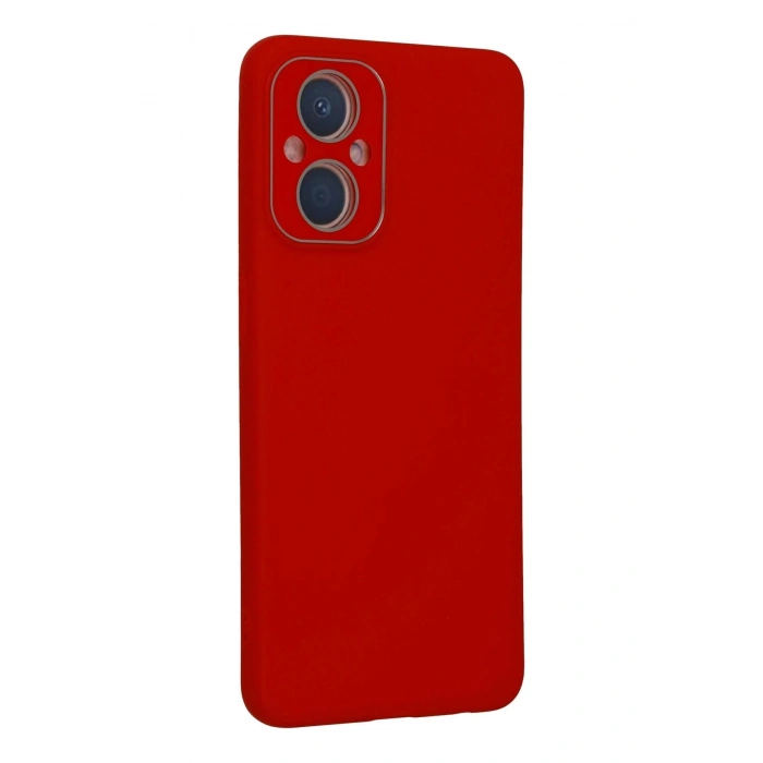 Newface Oppo Reno 7 Lite Kılıf Lansman Glass Kapak - Kırmızı