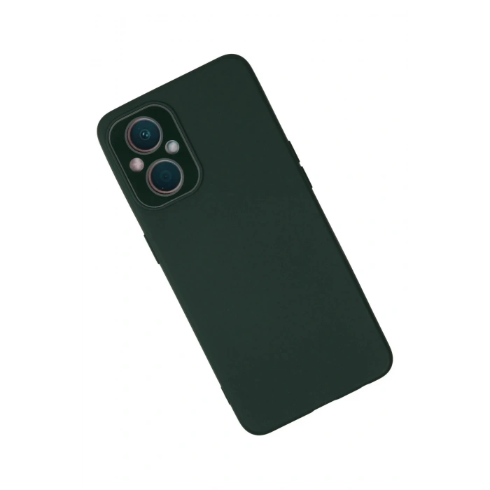 Newface Oppo Reno 7 Lite Kılıf Lansman Glass Kapak - Koyu Yeşil