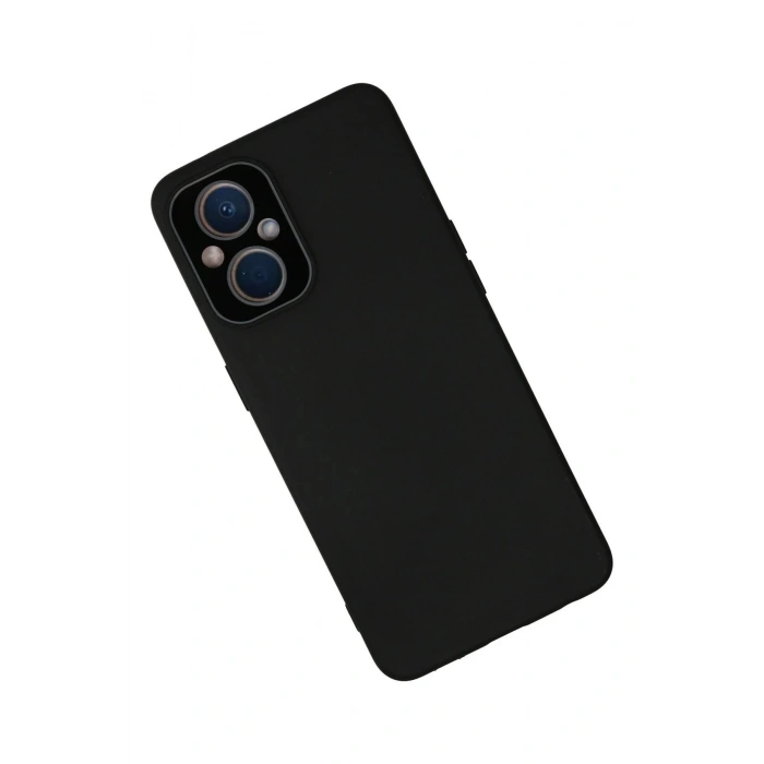 Newface Oppo Reno 7 Lite Kılıf Lansman Glass Kapak - Siyah
