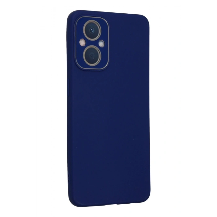 Newface Oppo Reno 7 Lite Kılıf Lansman Glass Kapak - Sky Blue