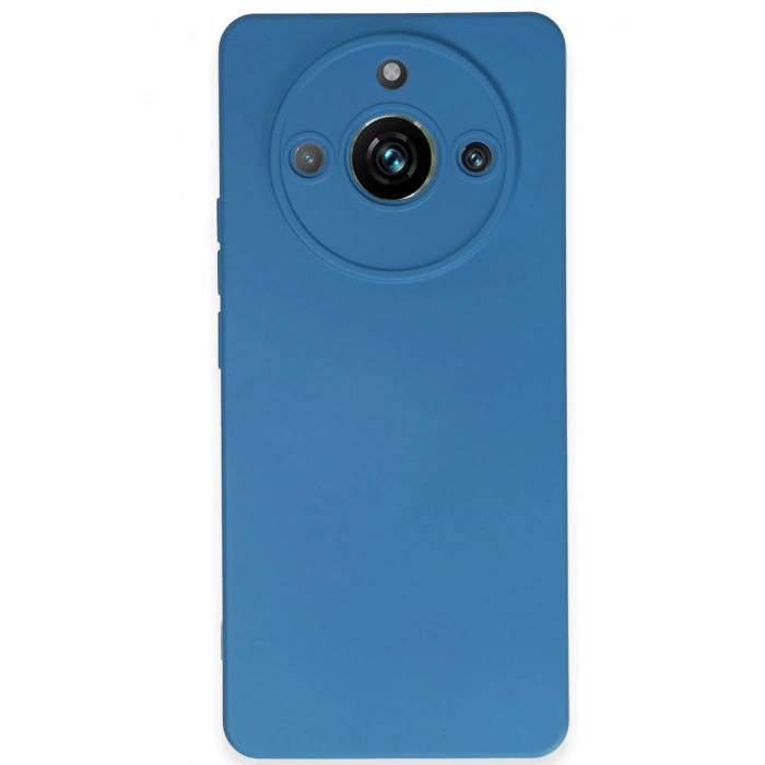Newface Realme 11 Pro Kılıf Nano içi Kadife Silikon - Mavi