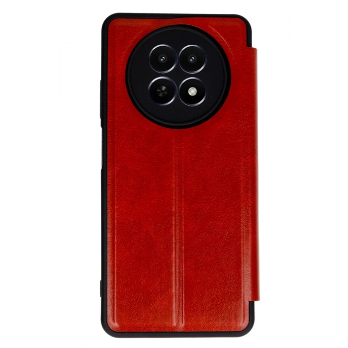 Newface Realme 12 5G Kılıf Flip Cover - Kırmızı