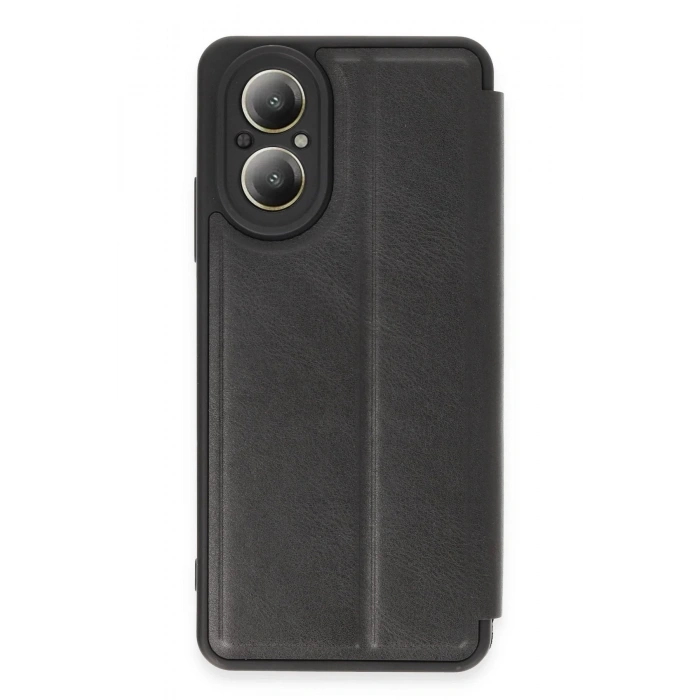 Newface Realme 12 Lite Kılıf Flip Cover - Siyah