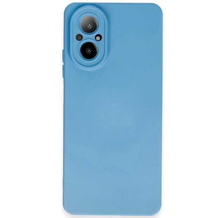 Newface Realme 12 Lite Kılıf Nano içi Kadife Silikon - Mavi