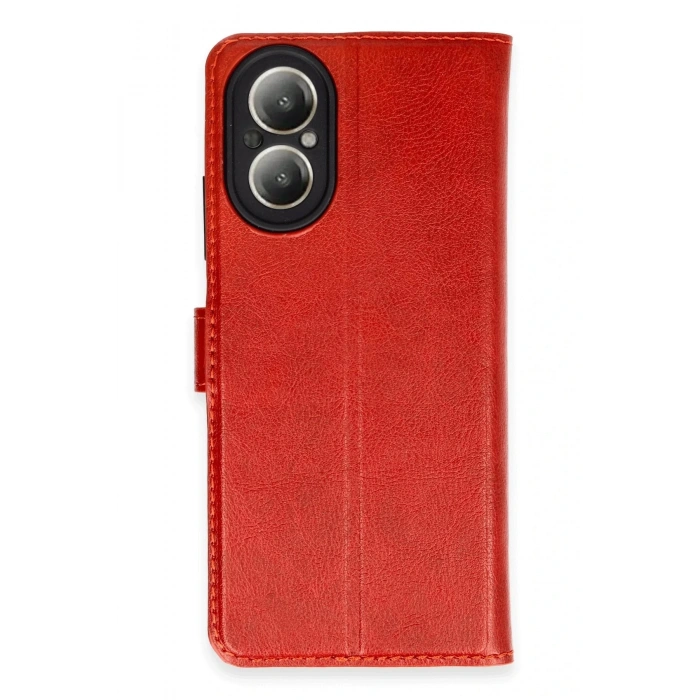 Newface Realme 12 Lite Kılıf Trend S Plus Kapaklı Kılıf - Kırmızı