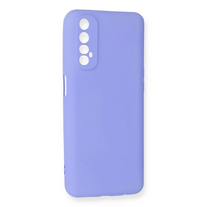 Newface Realme 7 Kılıf First Silikon - Lila