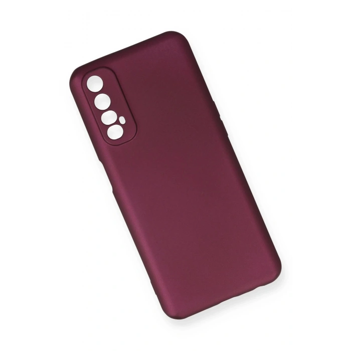 Newface Realme 7 Kılıf First Silikon - Mürdüm