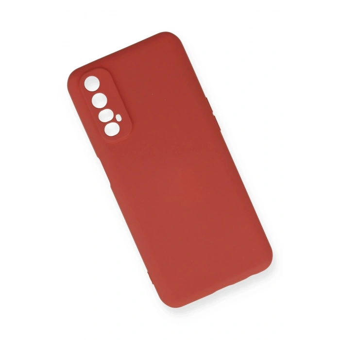 Newface Realme 7 Kılıf Nano içi Kadife Silikon - Kiremit