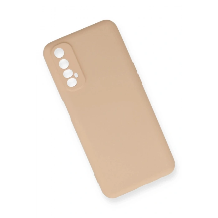 Newface Realme 7 Kılıf Nano içi Kadife Silikon - Pudra