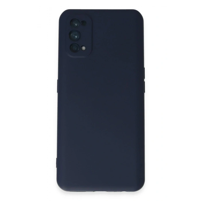 Newface Realme 7 Pro Kılıf Nano içi Kadife Silikon - Lacivert