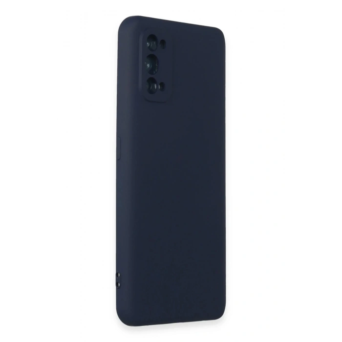 Newface Realme 7 Pro Kılıf Nano içi Kadife Silikon - Lacivert