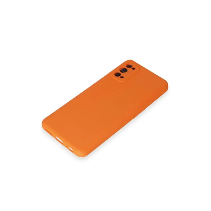 Newface Realme 7 Pro Kılıf Nano içi Kadife Silikon - Turuncu