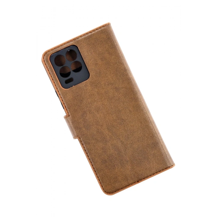 Newface Realme 8 Pro Kılıf Trend S Plus Kapaklı Kılıf - Taba