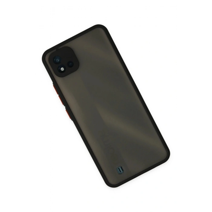 Newface Realme C11 2021 Kılıf Montreal Silikon Kapak - Siyah