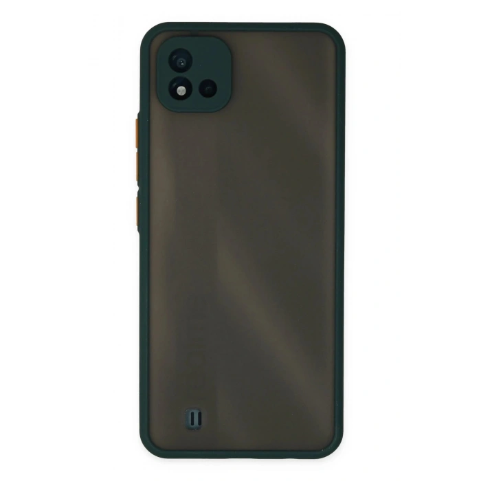 Newface Realme C11 2021 Kılıf Montreal Silikon Kapak - Yeşil