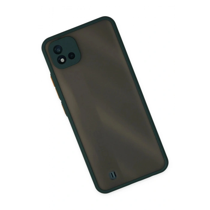 Newface Realme C11 2021 Kılıf Montreal Silikon Kapak - Yeşil